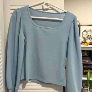 Light blue blouse